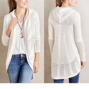 Anthropologie Sweaters - ANTHROPOLOGIE Hooded Openwork Sweater Cardigan N10 Anthropologie Sweaters - ANTHROPOLOGIE Hooded Openwork Sweater Cardigan N10